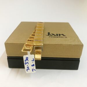 18 kt real solid yellow gold men's bracelet 30.330 grams wide 12mm