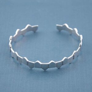 18 kt hallmark real solid white gold men's cuff bracelet 24 grams