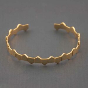 18 kt hallmark real solid yellow gold men's cuff bracelet 24 grams