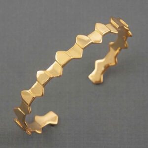18 kt hallmark real solid yellow gold men's cuff bracelet 24 grams