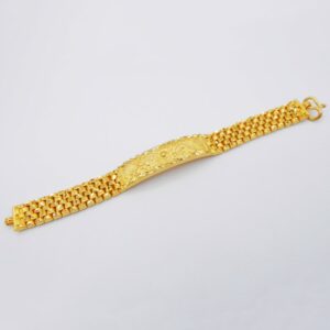 22 kt stamped yellow gold handmade unisex thai bangle bracelet 40 gms
