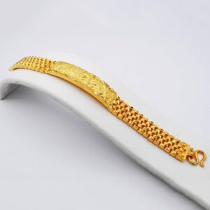 22 kt stamped yellow gold handmade unisex thai bangle bracelet 40 gms
