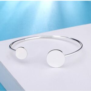 14 Kt White Gold Gorgeous Cuff Bracelet Bangle Women's