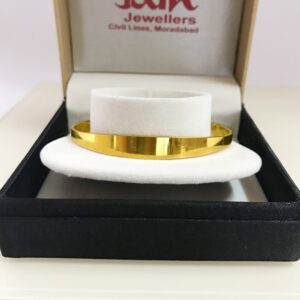 18 Kt Hallmark Real Solid Yellow Gold Men's Cuff Bracelet 15 Grams
