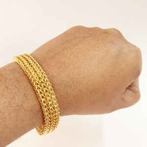 22 Kt Yellow Gold Heavy Link Men's Bracelet 64 Grams 7.5,8,8.5,9 Inch
