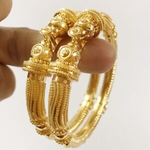 22 kt solid yellow gold dubai bracelet bangles 49.800 gram