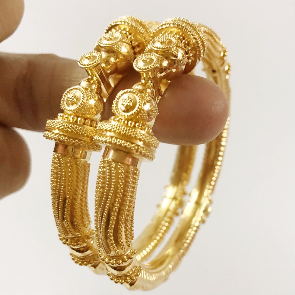 22 kt solid yellow gold dubai bracelet bangles 49.800 gram