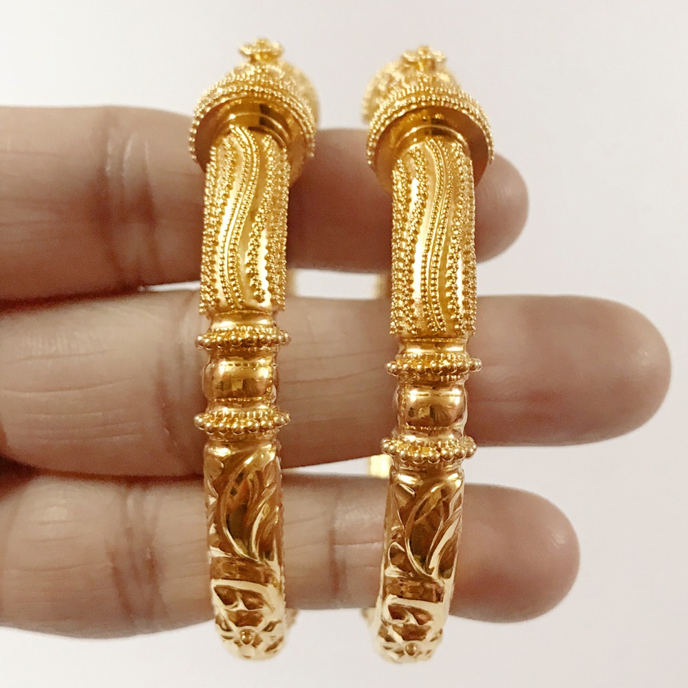 22 kt solid yellow gold dubai bracelet bangles 49.800 gram
