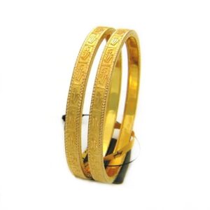 Handmade slip-on 22 kt yellow gold bracelet bangles 35.750 grams