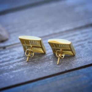 1.44 Ct G-H/VS Certified Diamonds Women Stud Earrings, 18Kt Gold