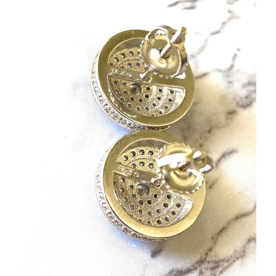 1.70 Ct G-H/VS Certified Diamonds Women Stud Earrings, 18Kt Gold