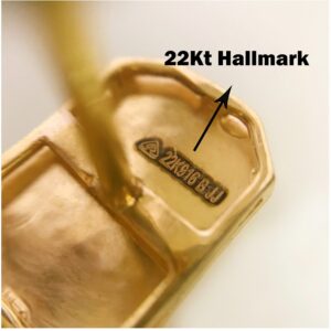 22Kt Real Solid Yellow Gold Stud Screw Back Women'S Men'S Earrings 6 Grams