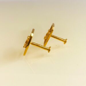 22Kt Real Solid Yellow Gold Stud Screw Back Eagle Women'S Men'S Earrings 6 Gram