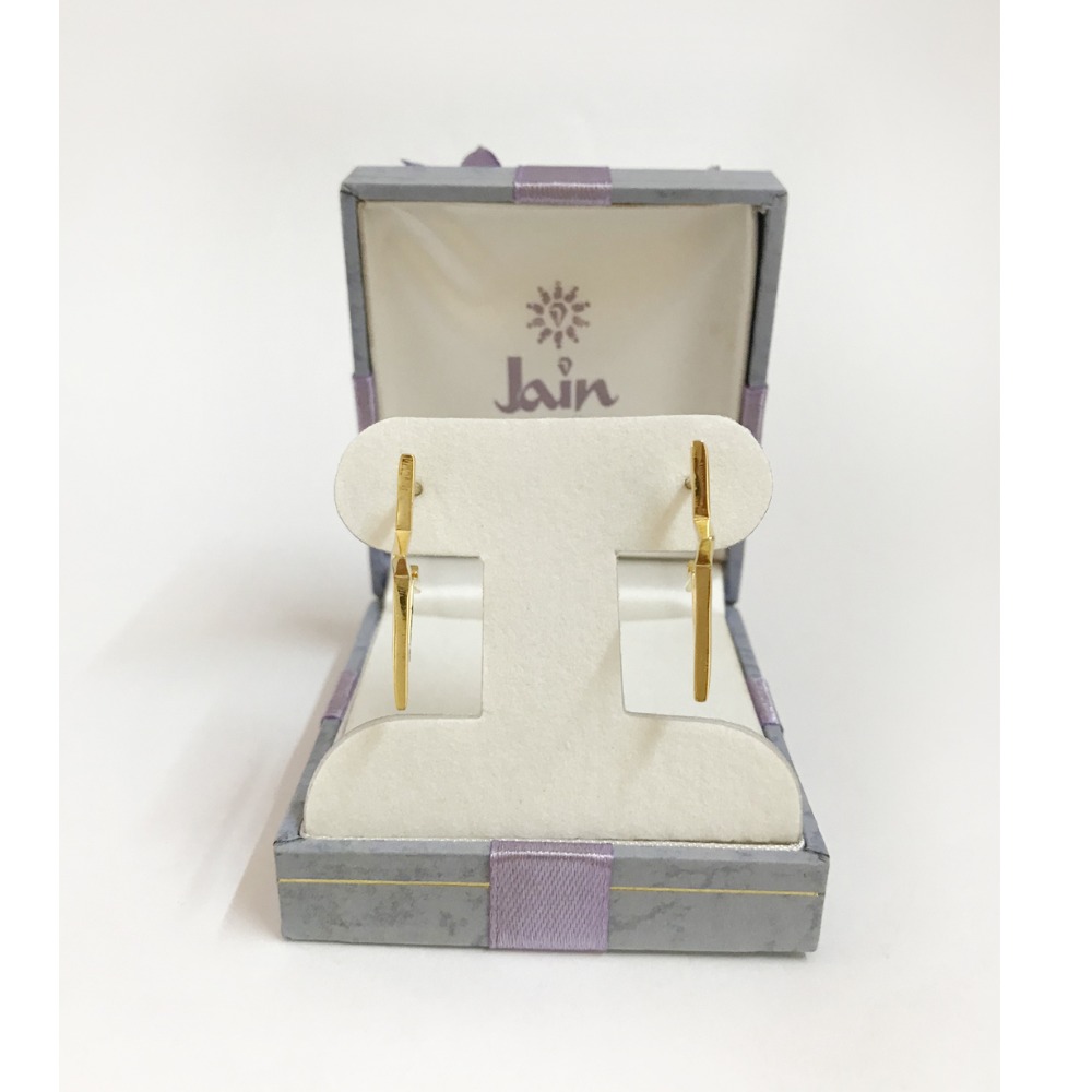 18 Kt Real Solid Yellow Gold Screw Back Women'S Stud Star Earrings 5.150 Grams