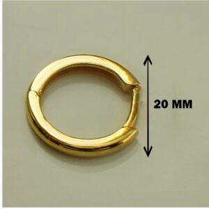 Fine Jewelry 22 Kt Hallmark Real Solid Yellow Gold Classic Huggie Hoop Earrings
