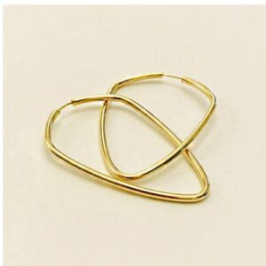 18 Kt Hallmark Solid Yellow Gold Orecchini Donna Oro Giallo Huggie Hoop Earrings