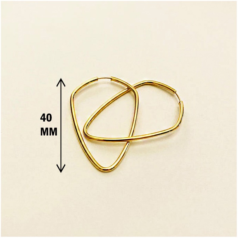 18 Kt Hallmark Solid Yellow Gold Orecchini Donna Oro Giallo Huggie Hoop Earrings - Image 2