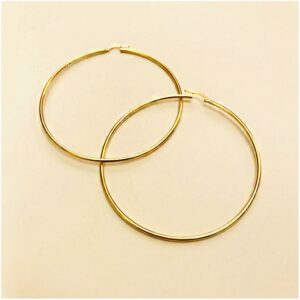 8 Kt Hallmark Solid Yellow Gold Orecchini Donna Oro Giallo Huggie Hoop Earrings