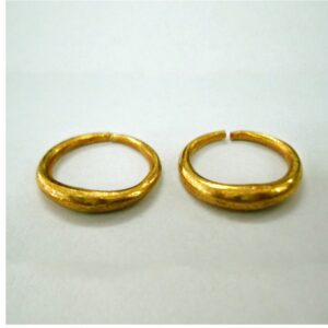 Fine Jewelry 22 K Hallmark Real Solid Yellow Vintage Unisex Huggie Hoop Earrings