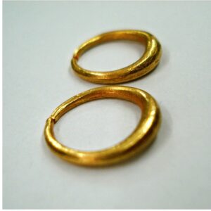 Fine Jewelry 22 K Hallmark Real Solid Yellow Vintage Unisex Huggie Hoop Earrings