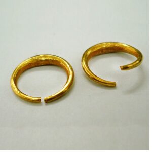 Fine Jewelry 22 K Hallmark Real Solid Yellow Vintage Unisex Huggie Hoop Earrings