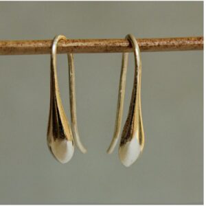 18 Kt Hallmark Real Solid Yellow Gold Tearhunky Gold Huggie Hoop Earrings