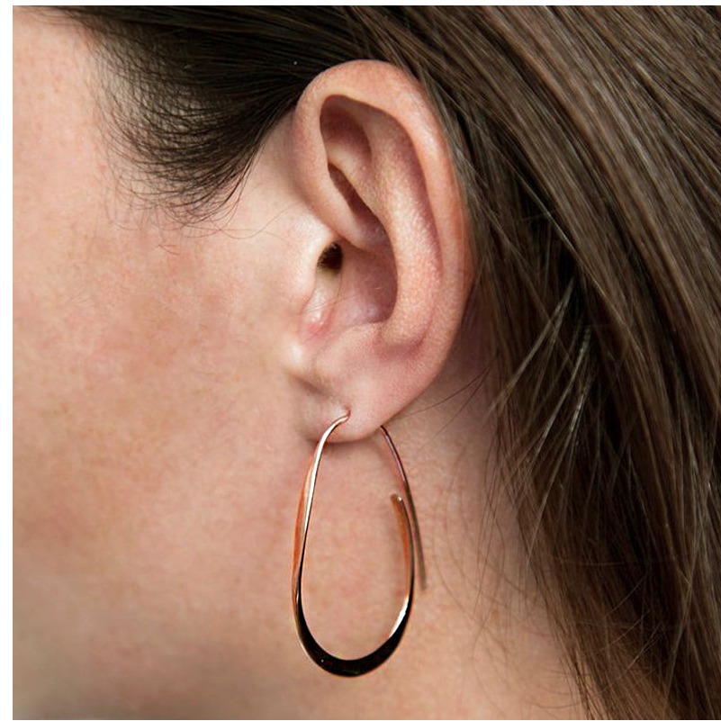 Fine Jewelry 22 Kt Hallmark Real Solid Yellow Gold Hoop Dangle Drop Earrings