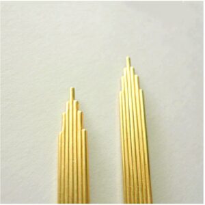18 Kt Real Solid Yellow Gold Chrysler Building NYC Souvenir Dangle Drop Earrings