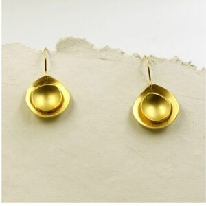 Fine Jewelry 18 Kt Hallmark Real Solid Yellow Gold Women'S Dangle Drop Earrings