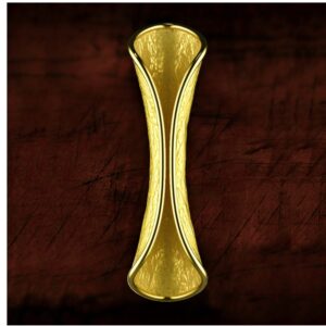 18 Kt Hallmark Real Solid Yellow Gold Minimal Long Dangle Drop Stud Earrings