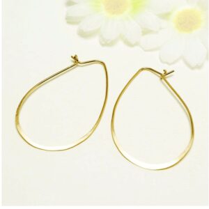 18 Kt Hallmark Real Solid Yellow Gold Evermore Minilakist Dangle Drop Earrings