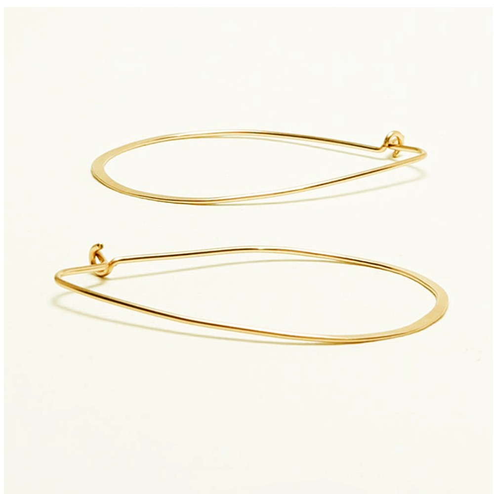 18 Kt Hallmark Real Solid Yellow Gold Evermore Minilakist Dangle Drop Earrings - Image 3
