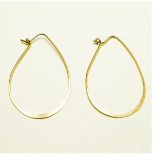 18 Kt Hallmark Real Solid Yellow Gold Evermore Minilakist Dangle Drop Earrings