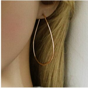 18 Kt Hallmark Real Solid Yellow Gold Evermore Minilakist Dangle Drop Earrings