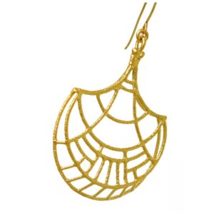 18 Kt Hallmark Real Solid Yellow Gold Bridesmaids Wedding Dangle Drop Earrings
