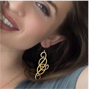 18 kt hallmark real solid yellow gold trendy dangle drop earrings