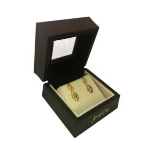 18 kt yellow gold wedding dangle drop earrings gift for women
