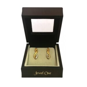 18 kt yellow gold wedding dangle drop earrings gift for women