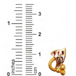 18 kt solid yellow gold wear wedding wear stud women earrings