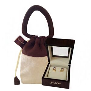 18 kt solid yellow gold wear wedding wear stud women earrings