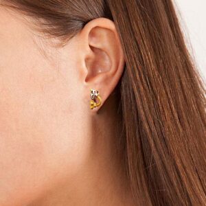18 kt solid yellow gold wear wedding wear stud women earrings