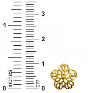 22kt solid yellow gold party wear stud earrings screw back