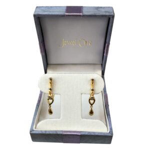 22kt solid yellow gold party wear huggie hoop women's earrings