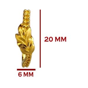 22kt real solid yellow gold party wear huggie hoop women earrings