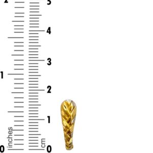 22kt yellow gold party wear huggie hoop earrings women