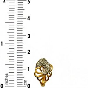 22k yellow solid gold wedding wear huggie hoop earrings 6 grams