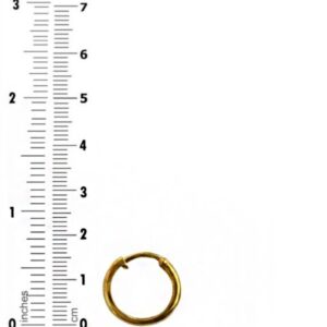 22 kt yellow solid gold party wedding wear huggie hoop earrings