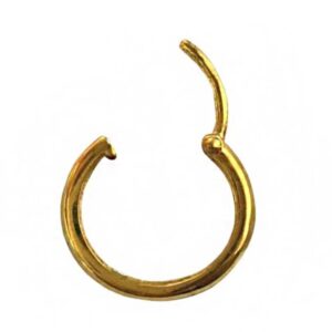 22 kt yellow solid gold party wedding wear huggie hoop earrings