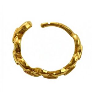 22kt real solid yellow gold wedding wear huggie hoop earrings 5 gm