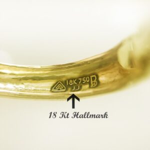 18Kt Real Solid Yellow Gold Party Wedding Wear Huggie Hoop Earrings 6 Grams Ear